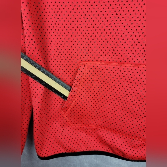NIKE THERMA-FIT SWOOSH PULLOVER HOODIE RED WOMEN'S SIZE M - Picture 3 of 9